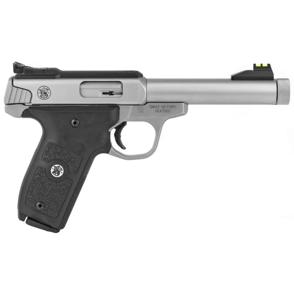 Smith & Wesson SW22 Victory .22LR Pistol with 5.5-inch Steel Threaded Barrel and Dual Magazines