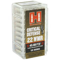 Hornady Critical Defense .22 WMR 45 Grain Flex Tip Expanding Ammunition - 50 Rounds