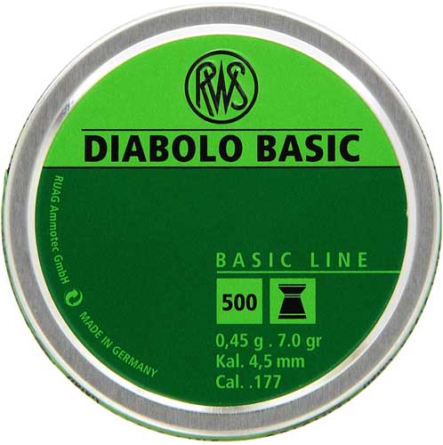 Rws Pellets 177 Diabolo Basic Line 7.0 Grains 300 Count