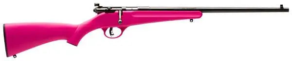 Savage Rascal .22LR Youth Rifle with Pink Synthetic Stock and AccuTrigger - Bolt Action, 16.13" Barrel