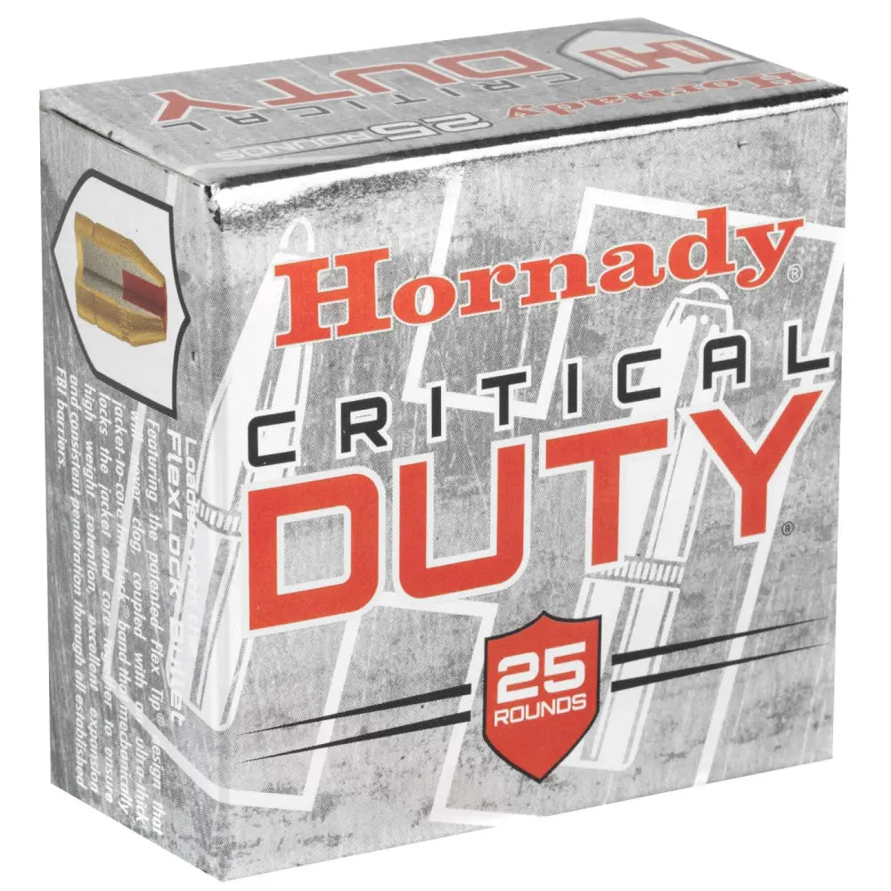 Hornady Critical Duty 9mm 135GR +P FlexLock Personal Defense Ammunition (25 Rounds)