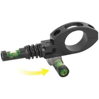 Wheeler Anti-Cant Indicator 1" for Scope Tubes - Matte Black Aluminum Design