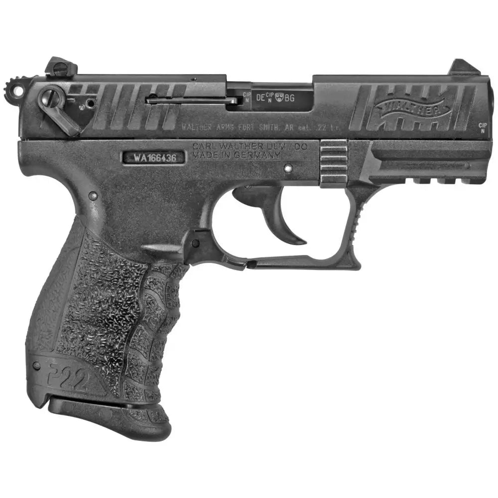Walther P22Q .22LR Compact Pistol with Threaded Barrel and Adjustable Sights