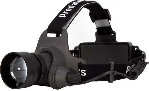 Predator Tactics PRED97452 Headlamp Kit with Red/White Filter and Rechargeable LED Light