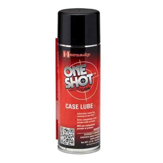 Hornady One Shot Spray Case Lube 5 oz for Firearms - Aerosol Lubricant for Reloading