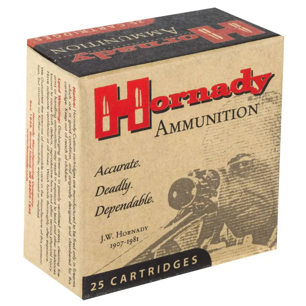 Hornady Custom .32 Auto 60-Grain XTP Hollow Point Ammunition – 25 Rounds per Box
