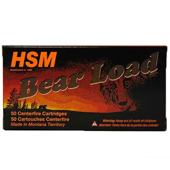 Hsm .357 Magnum Hunting Ammunition 180 Grain Round Nose Flat Point (RNFP) – 50 Rounds per Box, 10 Boxes per Case