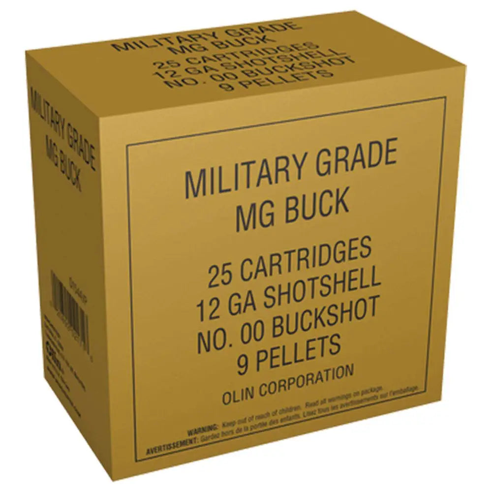 Winchester Ammo 12 Gauge Buffered Buckshot 00 Buck - 25 Rounds per Box