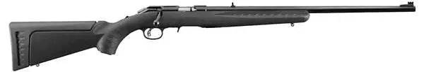 Ruger American .22LR Bolt Action Rifle with 10-Round Mag, Satin Blued Finish, and Synthetic Black Stock