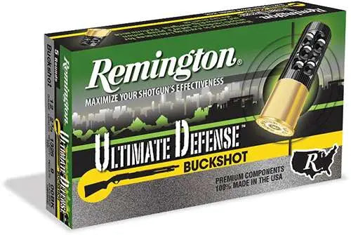 Remington Ammunition 12 Gauge 2-3/4 inch 00 Buckshot - 20 Rounds, Home Defense