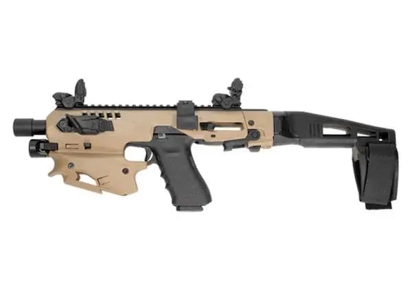 CAA Micro Conversion Kit FDE for Glock – Polymer Carbine Rail System