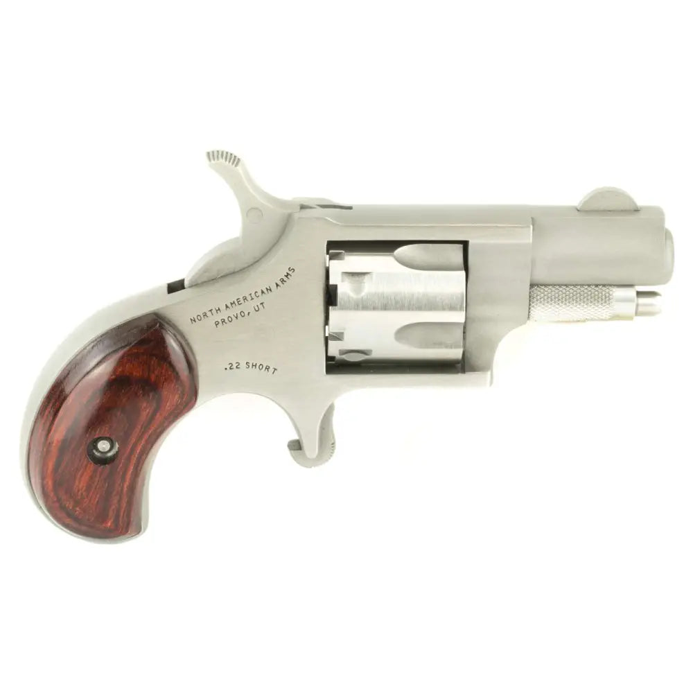 North American Arms NAA-22S Mini Revolver in .22 Short with Stainless Steel Finish