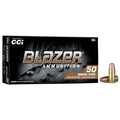 CCI 9mm Luger Brass 147GR FMJ Blazer Ammunition - 50 Rounds per Box