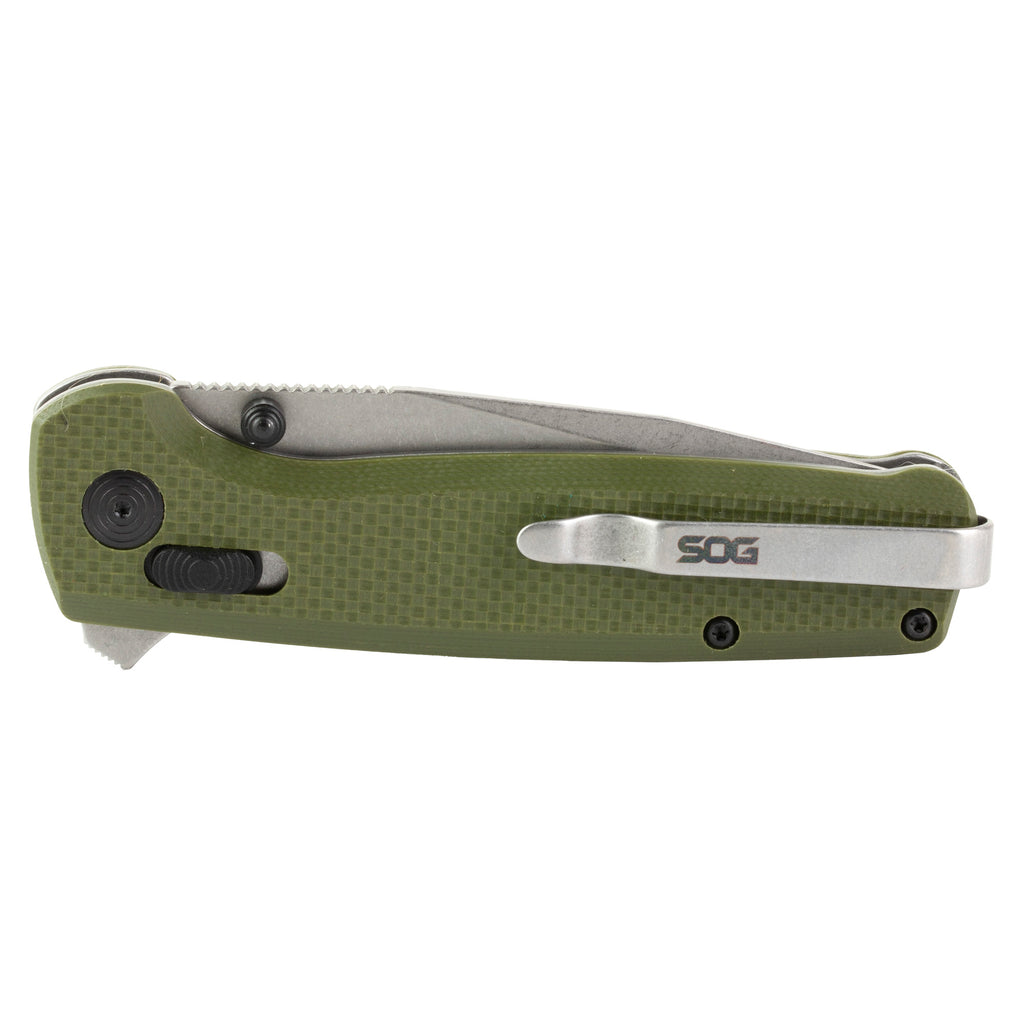 SOG Knives & Tools Terminus XR G10 Folding Knife - Olive Drab Green, 2.95 Inches