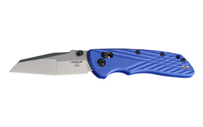 Hogue Deka 3.25-inch Folding Knife with CPM MagnaCut Blade and Blue Handle