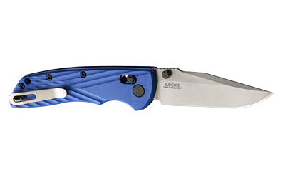 Hogue Deka 3.25-inch Folding Knife with CPM MagnaCut Blade and Blue Handle