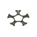 Ruger 3-Pack 9mm Luger Full Moon Clips for Ruger LCR - Stainless Steel, Black Finish