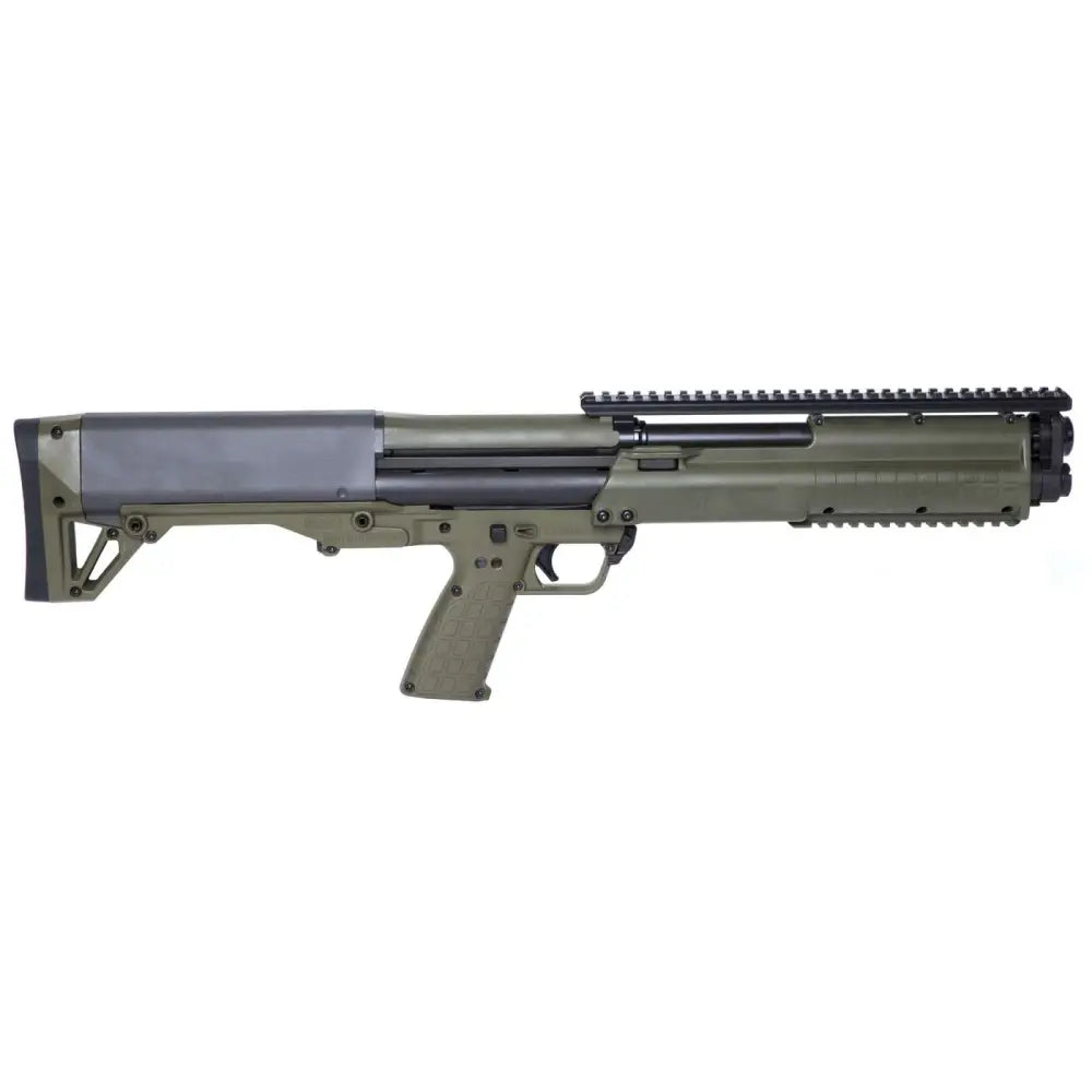 Kel-Tec KSG 12 Gauge Pump Action Tactical Shotgun with Green Synthetic Stock and 18.5-Inch Barrel