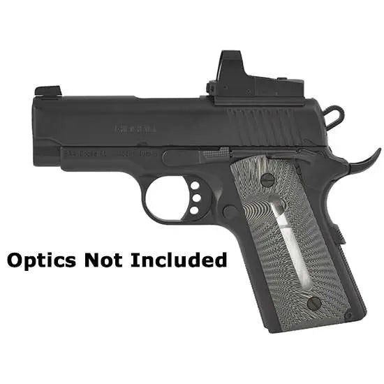 Eaa 1911 Officer Model Ultimate 9mm Pistol with Matte Black Finish and G10 Grip