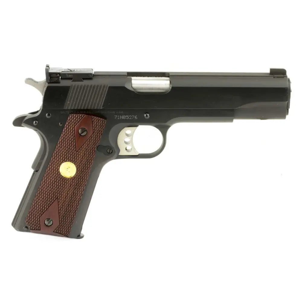 Colt Mfg 1911 Gold Cup National Match .45 ACP Pistol with 5-Inch Stainless Barrel and Walnut Grips