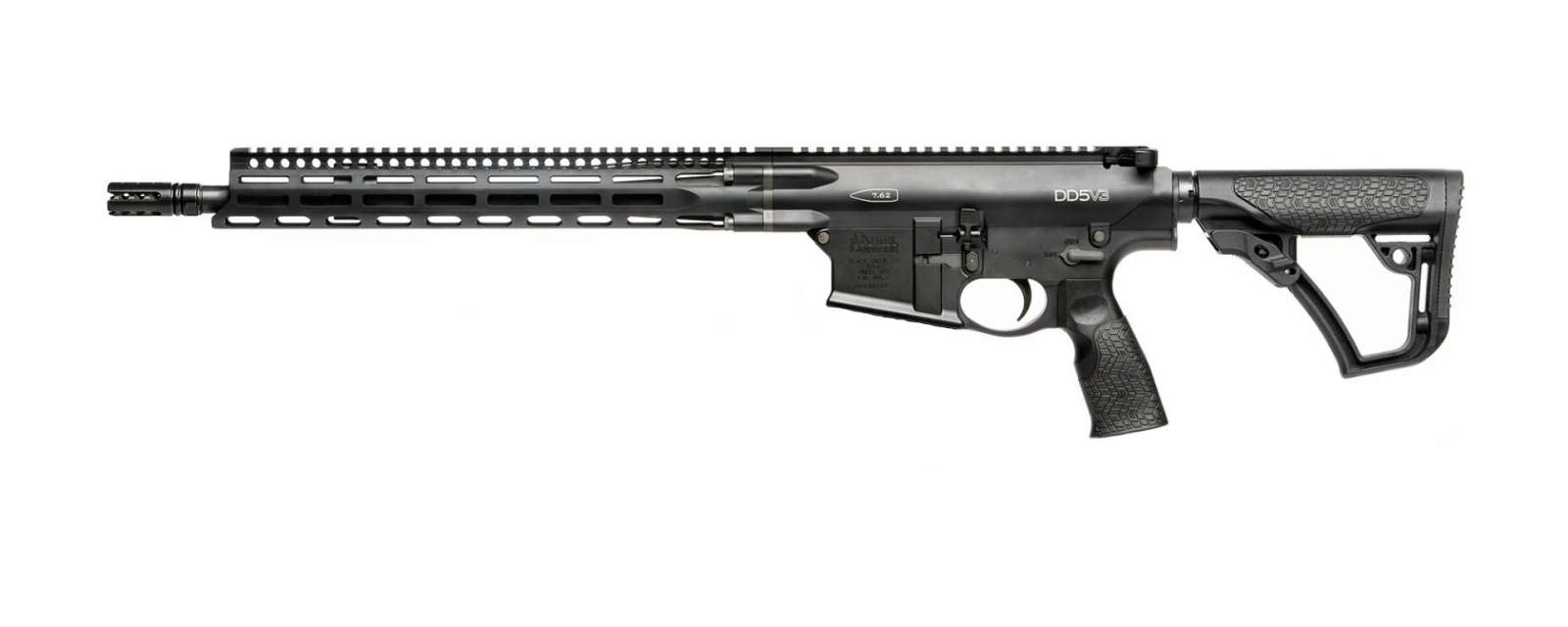 Daniel Defense DD5 V4-NM 18-Inch .308 Winchester Semi-Auto Rifle with M-LOK Rails and Hard Anodized Finish