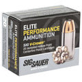 Sig Sauer E9MMA1-20 V-Crown 9mm 115GR Jacketed Hollow Point Ammunition, 20 Rounds per Box, 200 Rounds Case for Home Defense