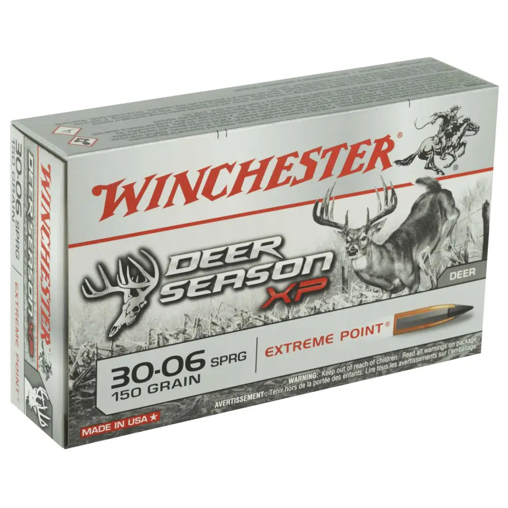 Winchester Ammo Deer Season XP 30-06 Springfield 150-Grain Poly Tip Ammunition, 20 Rounds per Box