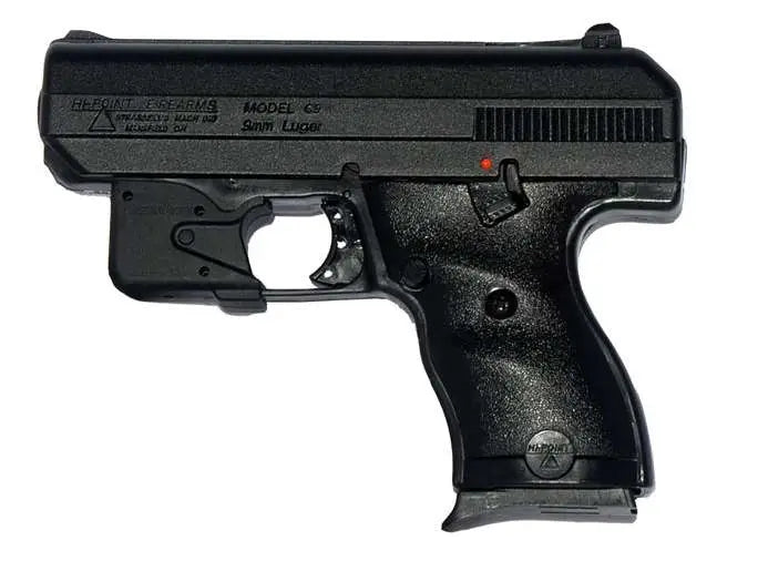 Hi Point 916LLTGM C9mm Compact Pistol with LaserLyte Trigger-Guard Mount Laser