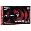 Federal AE223T75 .223 Remington 75-Grain FMJ Target Shooting Ammunition