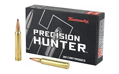 Hornady Precision Hunter 300 Win Mag 200-Grain ELD-X Bullets - Reloadable Brass Casings for Medium Game Hunting