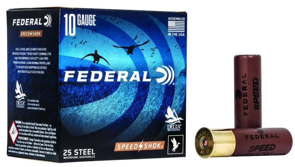 Federal 10 Gauge Steel Shotshells – 3.5-inch, 1-1/2 oz BB Shot for Waterfowl Hunting