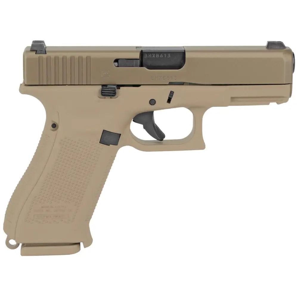 GLOCK G19X GEN 5 9mm Compact Pistol with Coyote Finish and Night Sights