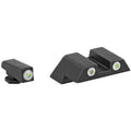 American Tactical ATI Night Sight Set for Glock Large Frame - Green Tritium with White Outline