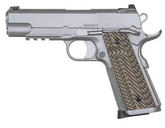 Dan Wesson Specialist Commander .45 ACP Pistol with 4.25-inch Bead Blasted Stainless Steel Slide and Tritium Night Sights