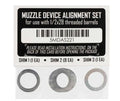 Rugged Suppressors Shim Kit 1/2x28 Thread Pattern - Silver with Black Nitride Finish