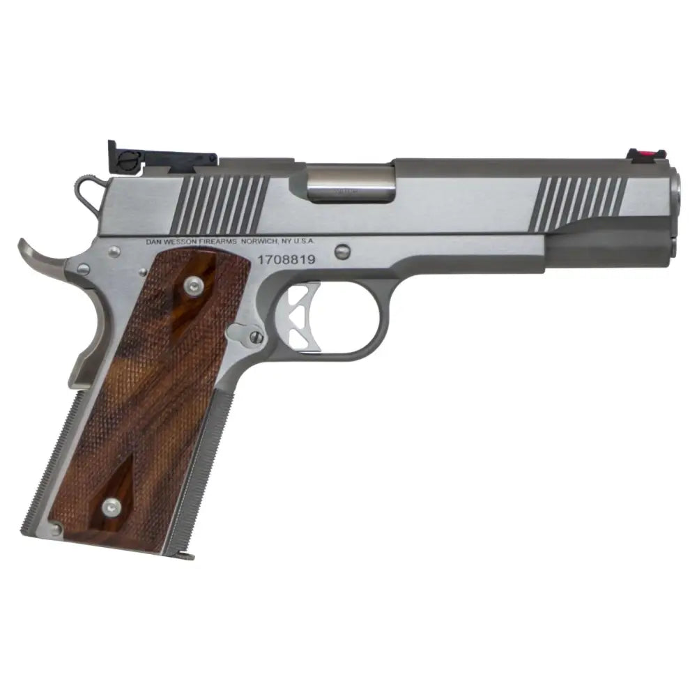 Dan Wesson Pointman Nine 9mm Pistol with 5-Inch Stainless Steel Barrel and Cocobolo Wood Grips