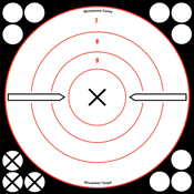B/C TARGET SHOOT-N-C 8" WHITE/