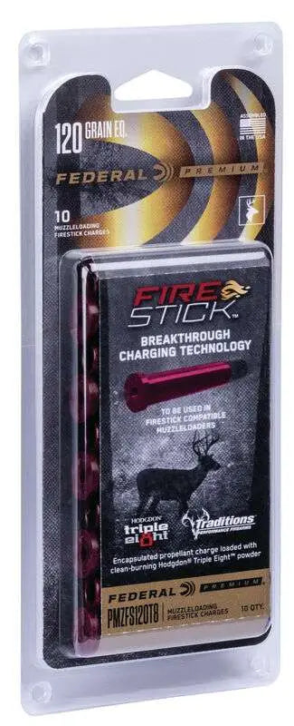 Federal Fire Stick 120 Grain 50 Cal Triple 8 - 10 Rounds per Box, 10 Boxes per Case