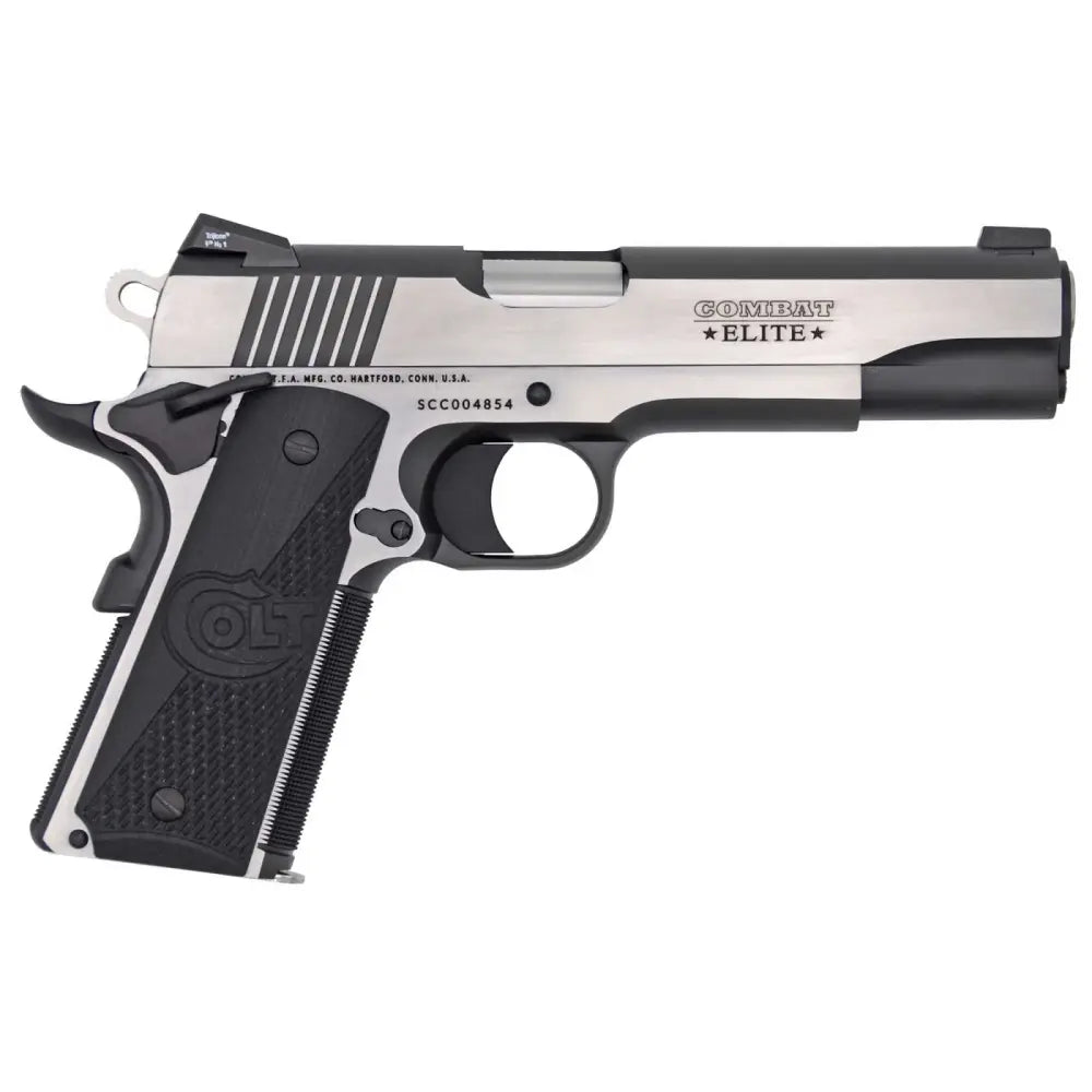 Colt Mfg 1911 Government Combat Elite 9mm 5-Inch Stainless Steel with Two-Tone Finish