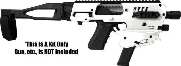 CAA Micro Conversion Kit for Glock 9mm and .40 S&W - White Polymer Upper