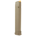 Glock Gen5 9mm 33-Round Flat Dark Earth Magazine with Orange Follower for Glock 45