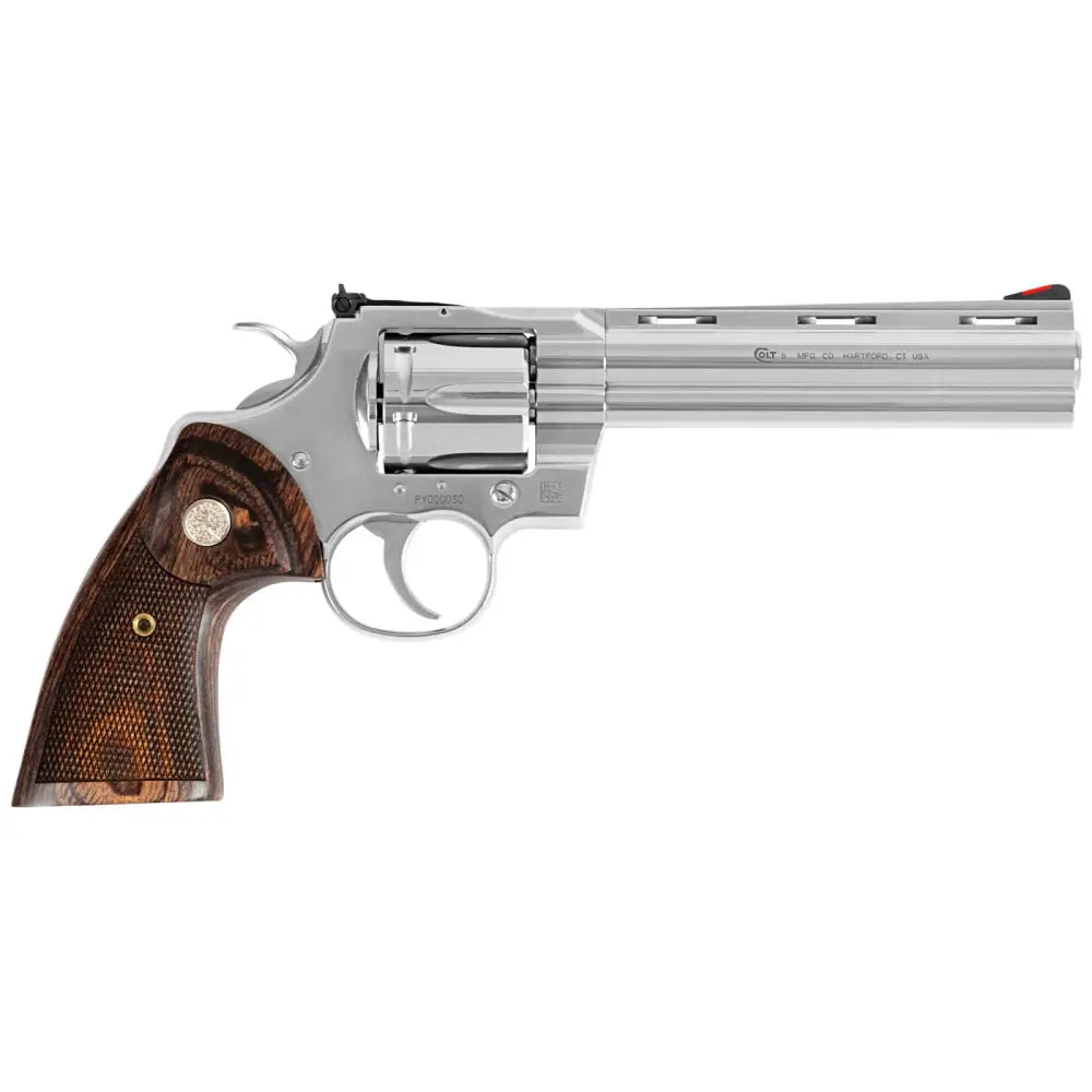 Colt Mfg Python Stainless Steel Revolver 6-inch .357 Magnum with Adjustable Sights