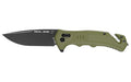 Real Avid Rav-4 Folding Knife with 3.25-Inch Drop Point Blade, Green, Part Number AVRAV4