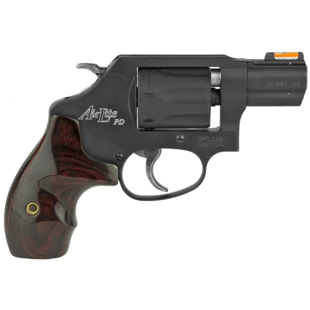 Smith & Wesson Model 351PD AirLite Black 22 WMR Revolver with 1.875-inch Barrel and 7-Round Capacity