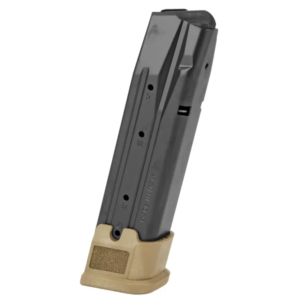 Sig Sauer P320 9mm Magazine with 21-Round Capacity - Black and Coyote Finish