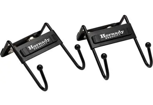 Hornady Magnetic Safe Hooks (2 Pack) – Black Metal Wall Hooks with 35 lbs Capacity