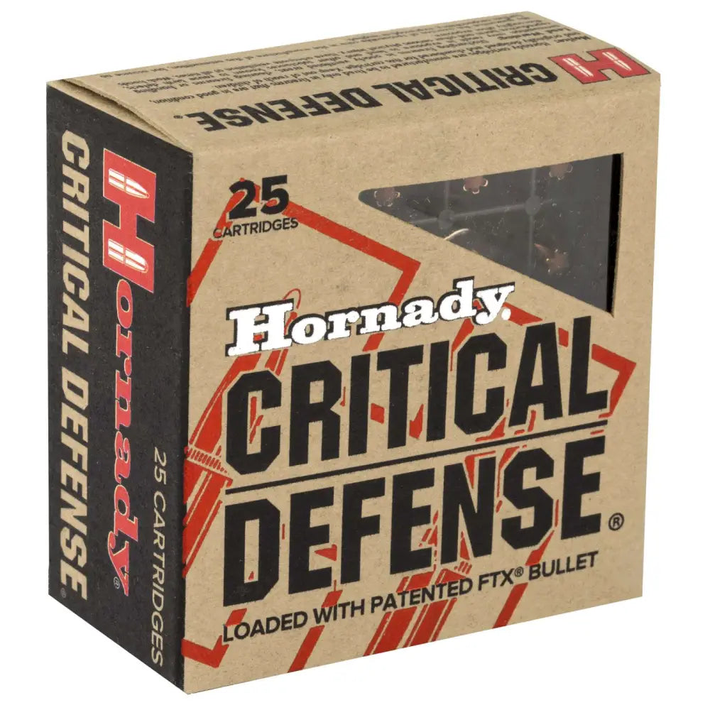 Hornady Critical Defense .25 ACP 35 Grain FlexTip Expanding Ammo – 25 Rounds per Box