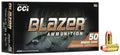 CCI 10MM AUTO 180GR FMJ FN BLAZER BRASS 50 RD/BX 20 BX/CS