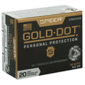 Speer Gold Dot Hollow Point Ammunition 60 Grain for 32 Auto - 20 Rounds per Box