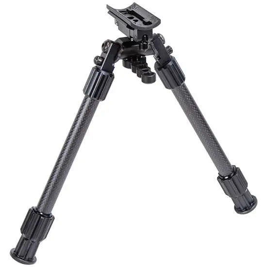 Caldwell AccuMax Carbon Fiber Bipod with Swivel Stud Mount - 9 to 13 Inch Height Adjustment